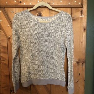 Olivia Moon Textured Gray Sweater